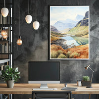 Tranquil Mountain Landscape Poster PosterGoat