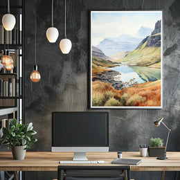 Tranquil Mountain Landscape Poster PosterGoat