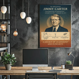 Jimmy Carter Historical Events Presidential Poster