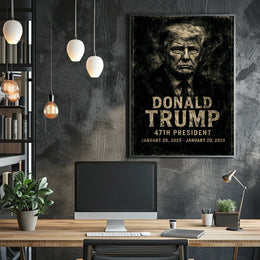 Donald Trump Guardian Past Future Surreal Digital Poster