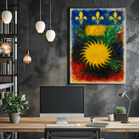 Vibrant Heraldic Emblem Poster