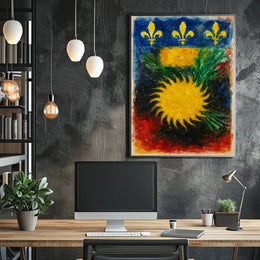 Vibrant Heraldic Emblem Poster