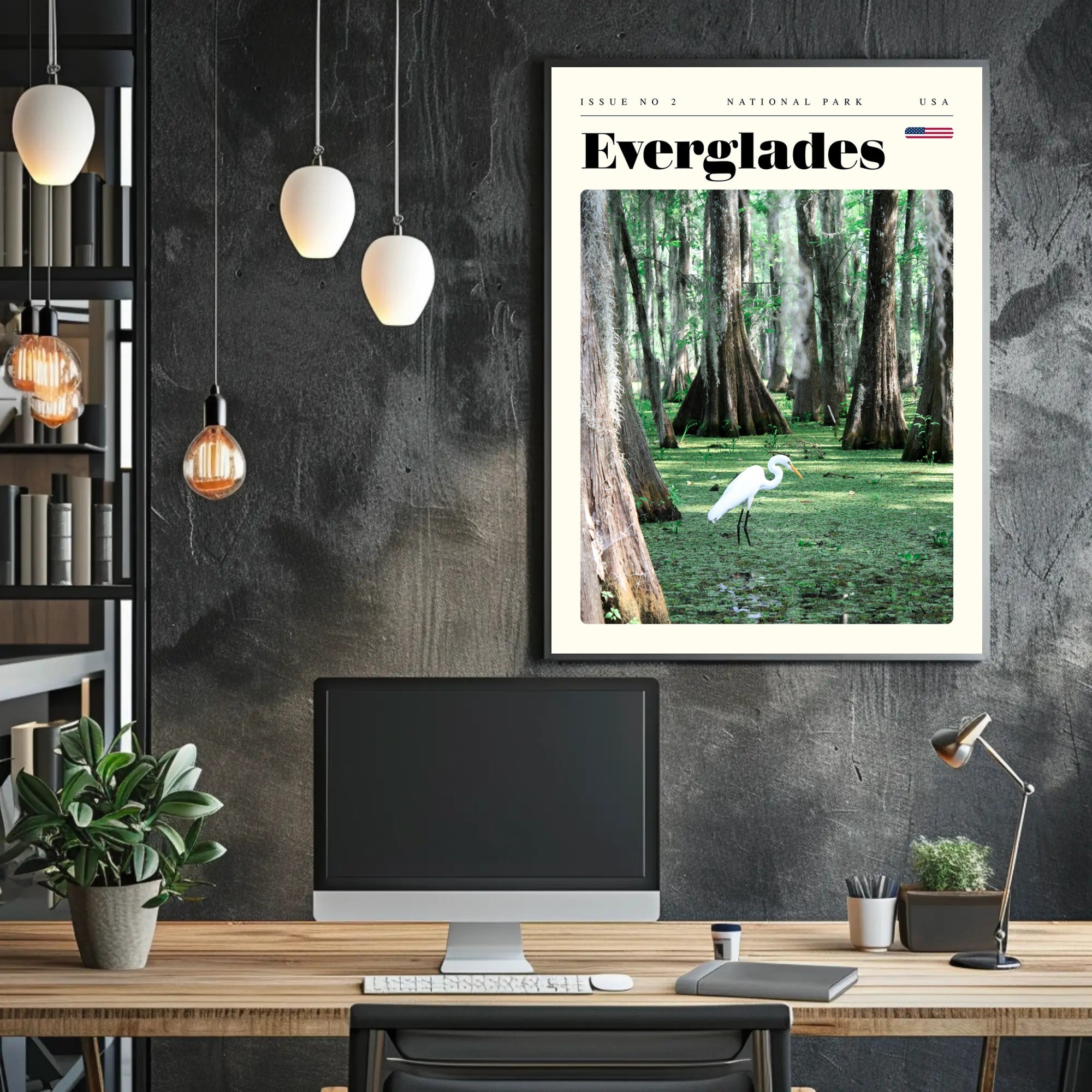 Everglades National Park Travel Poster Scenic Print