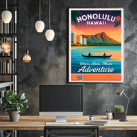 Honolulu Adventure Poster PosterGoat
