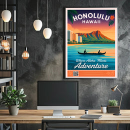 Honolulu Adventure Poster PosterGoat