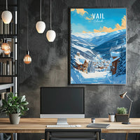 Serene Winter Getaway in Vail Travel Poster