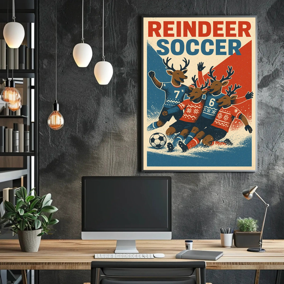 Reindeer Soccer Extravaganza Poster