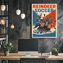 Reindeer Soccer Extravaganza Poster