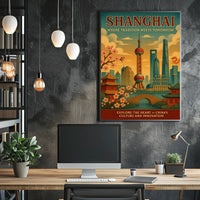 Shanghai Where Tradition Meets Tomorrow Poster