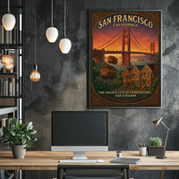 San Francisco The Golden City Poster