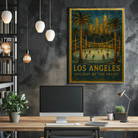Los Angeles Holiday By The Palms Poster