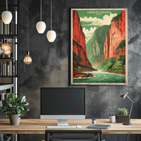 Sumidero Canyon Vintage Travel Poster
