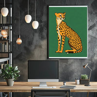 Cheetah Majestic Illustration Poster Wall Art