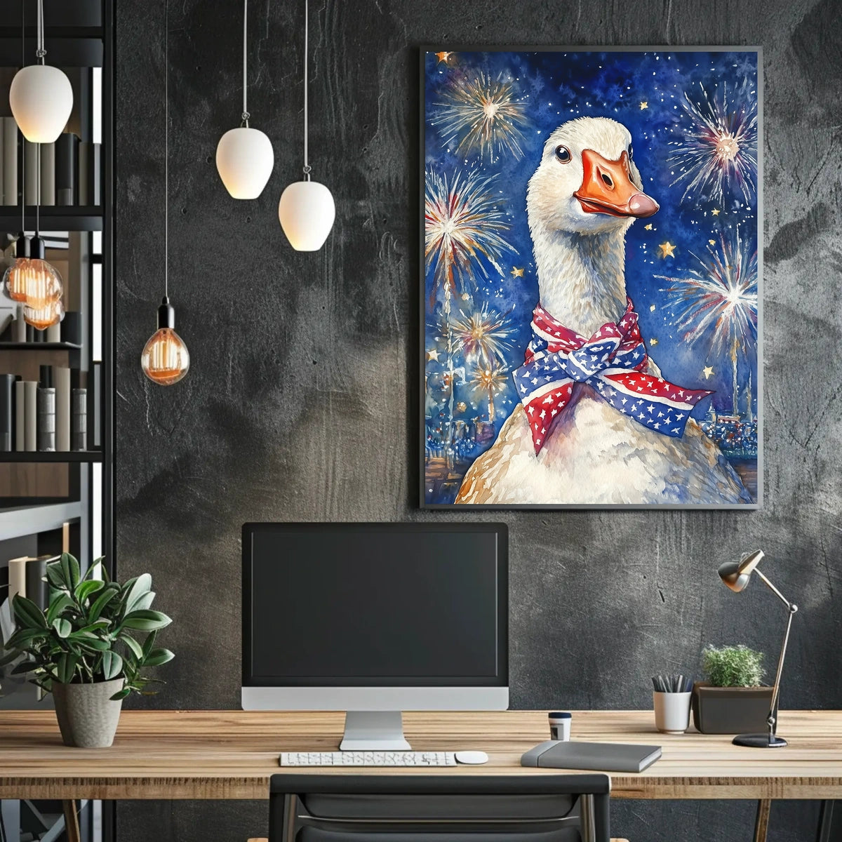 patriotic goose Poster