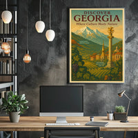 Discover Georgia Where Culture Meets Poster