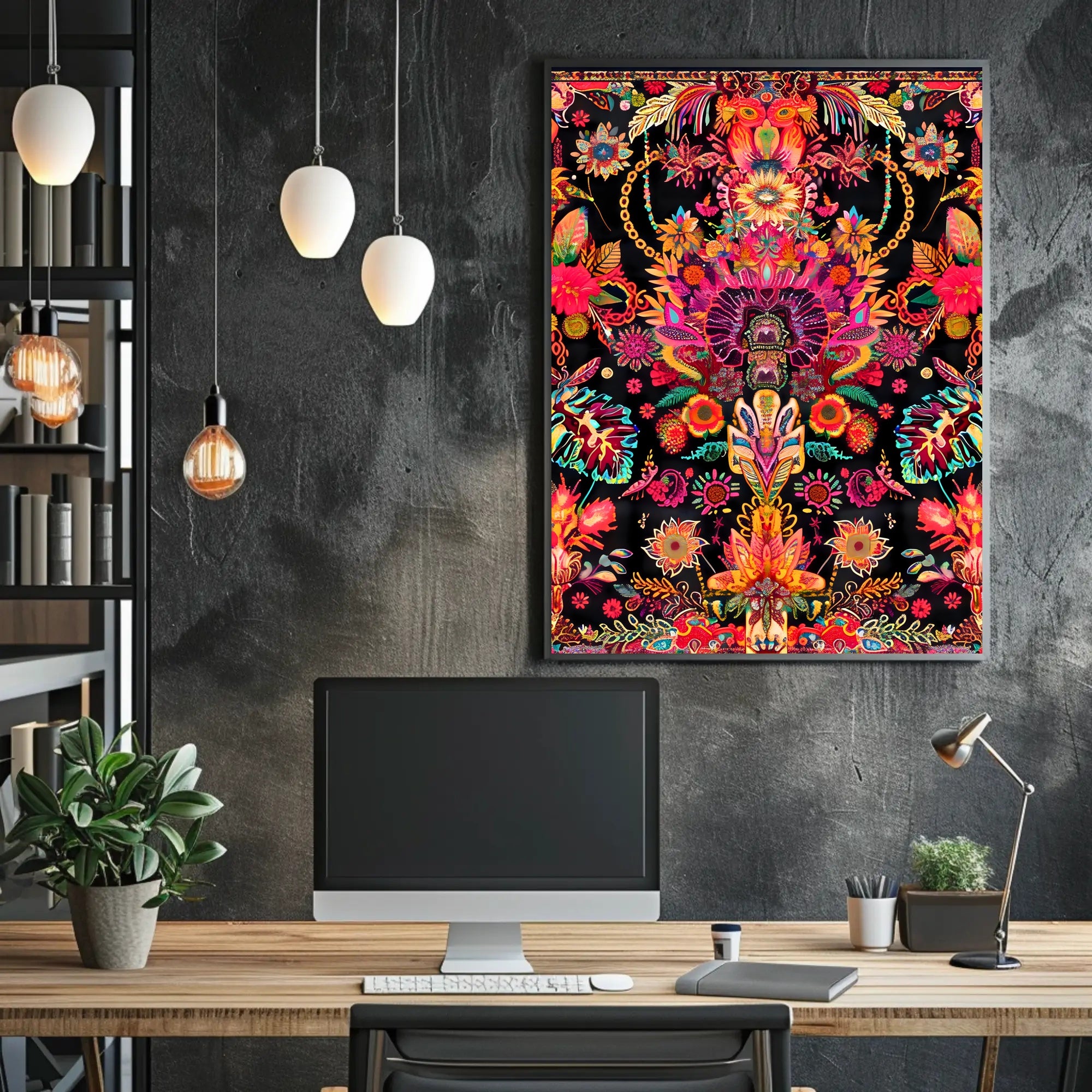 Abstract Art Poster: A Burst of Colorful Imagination