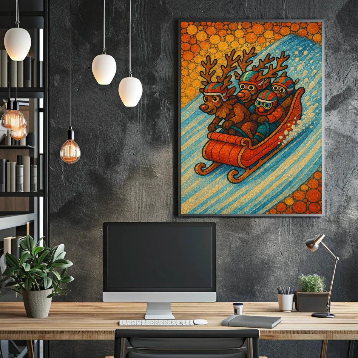 Reindeer Racing Adventure Poster