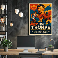 Jim Thorpe Legendary Athlete Poster