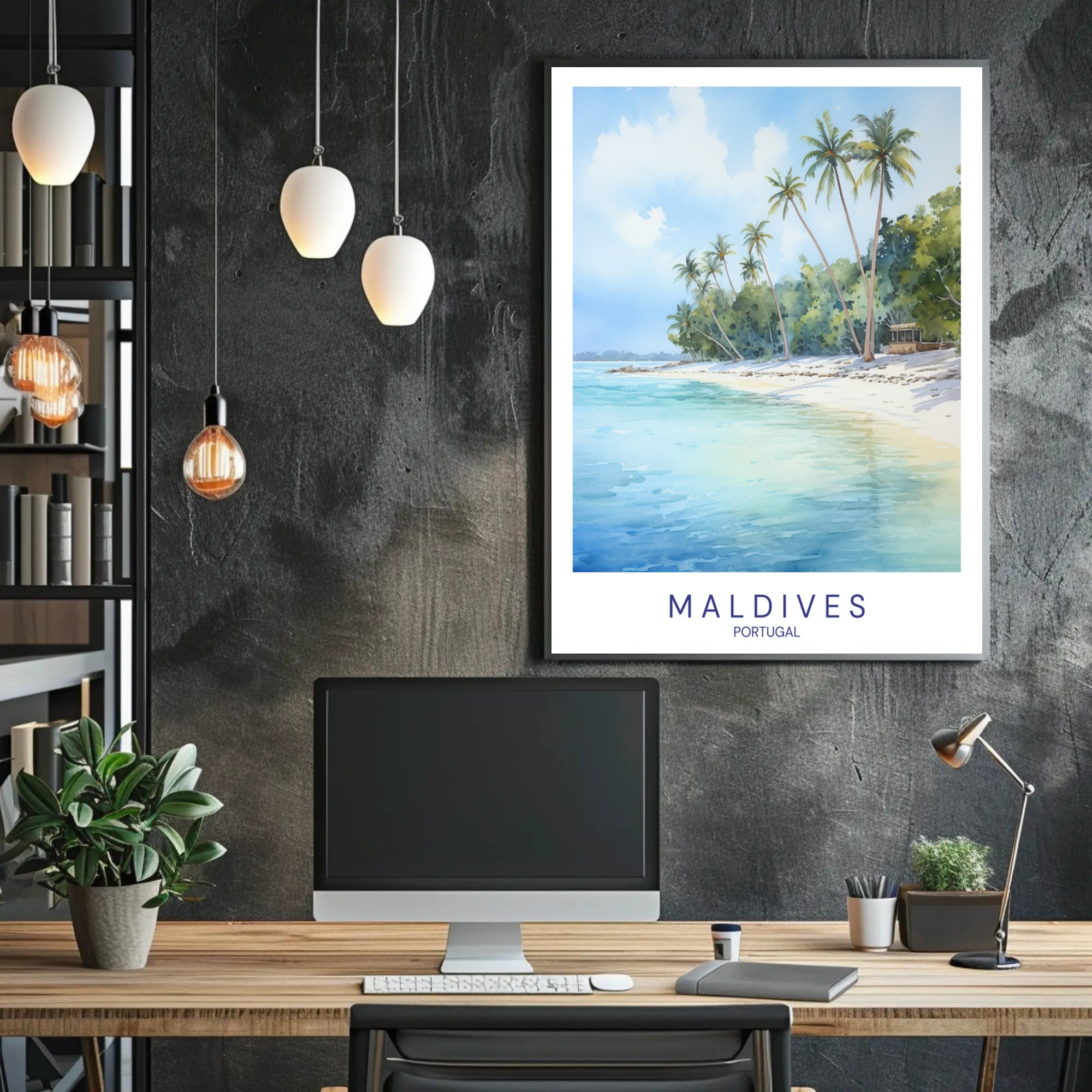 Tropical Beach Paradise Poster PosterGoat
