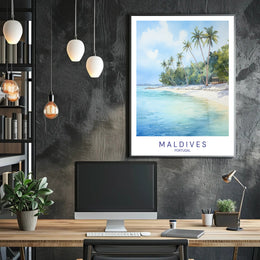 Tropical Beach Paradise Poster PosterGoat