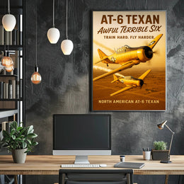 North American AT-6 Texan Poster PosterGoat