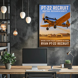 PT-22 Recruit Aviation Training Poster PosterGoat