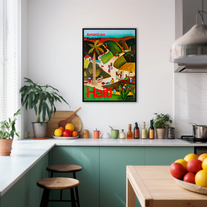 American Airlines Haiti Poster