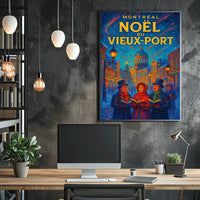 Noël Du Vieux-Port De Montréal Poster