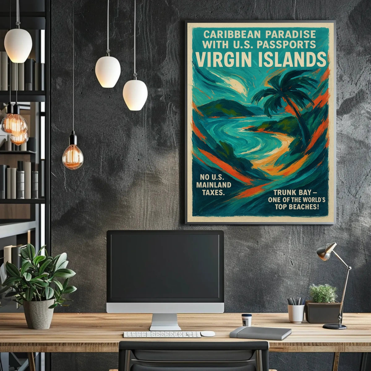 Caribbean Paradise Virgin Islands Poster