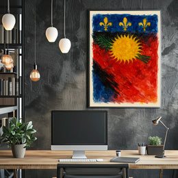 Vibrant Heraldic Emblem Poster