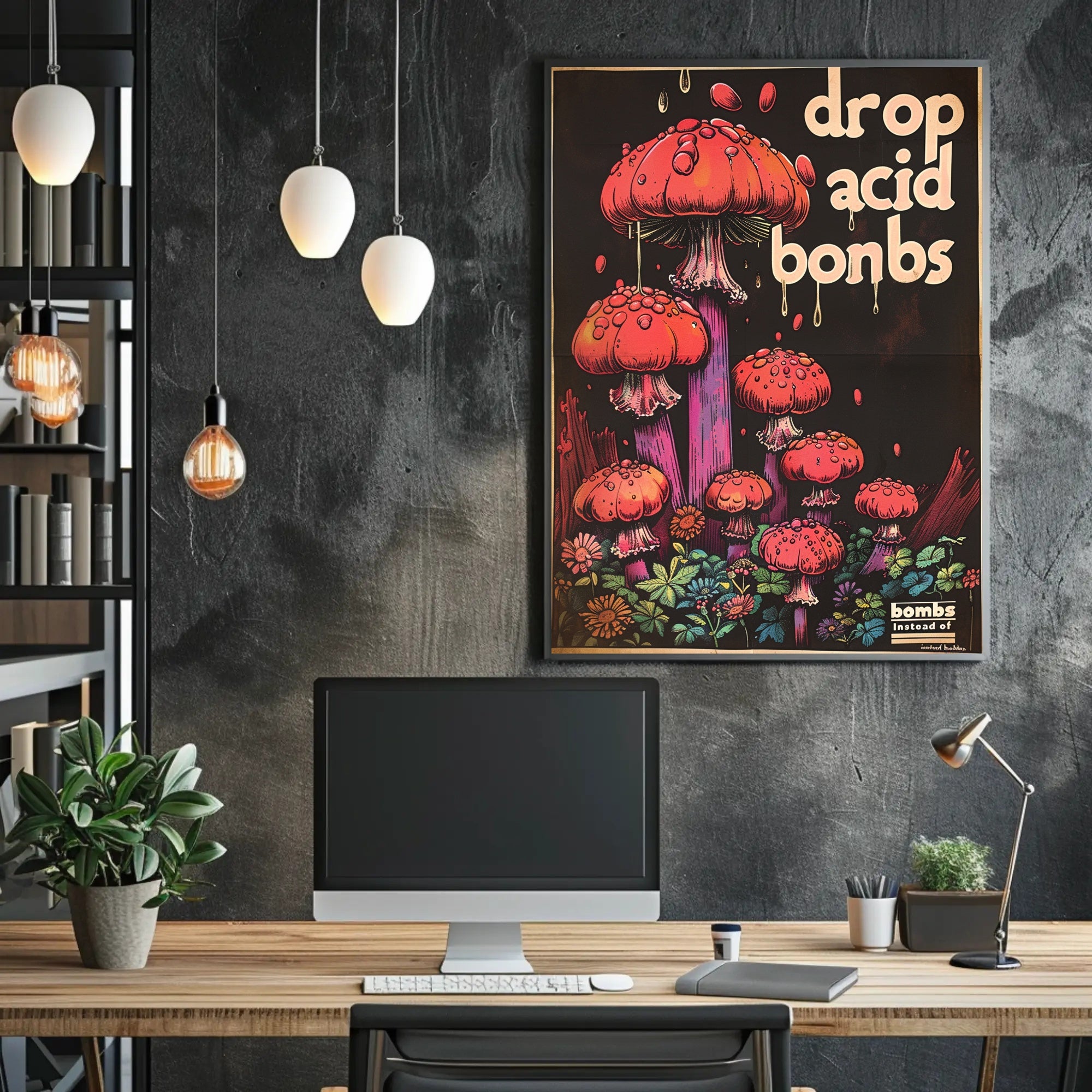 Drop Acid Bombs Poster Art Print for Home Decor PosterGoat