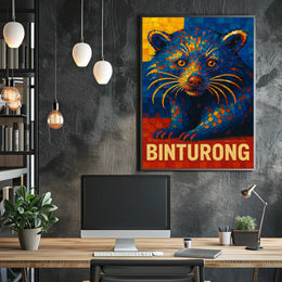 Binturong Mosaic Art Poster