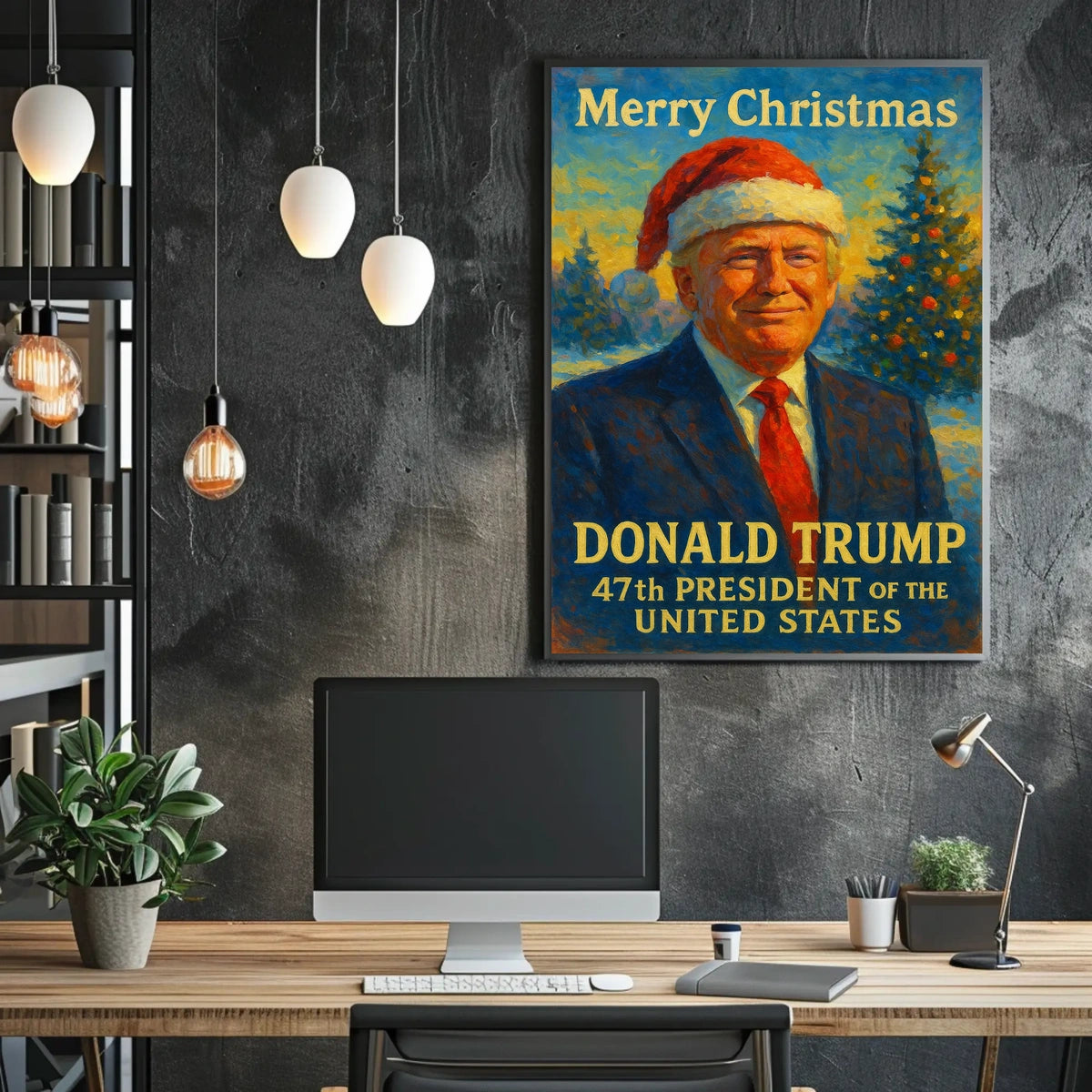 Christmas-Themed Presidential Holiday Poster
