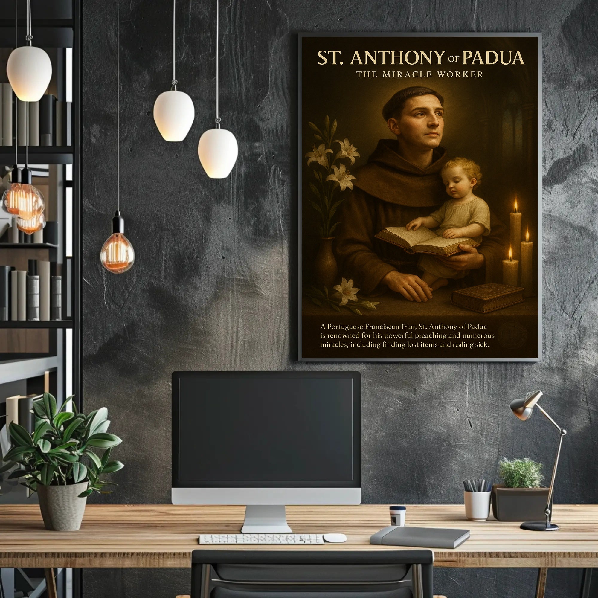 St. Anthony Reverence: Classical Spiritual Heritage Poster PosterGoat