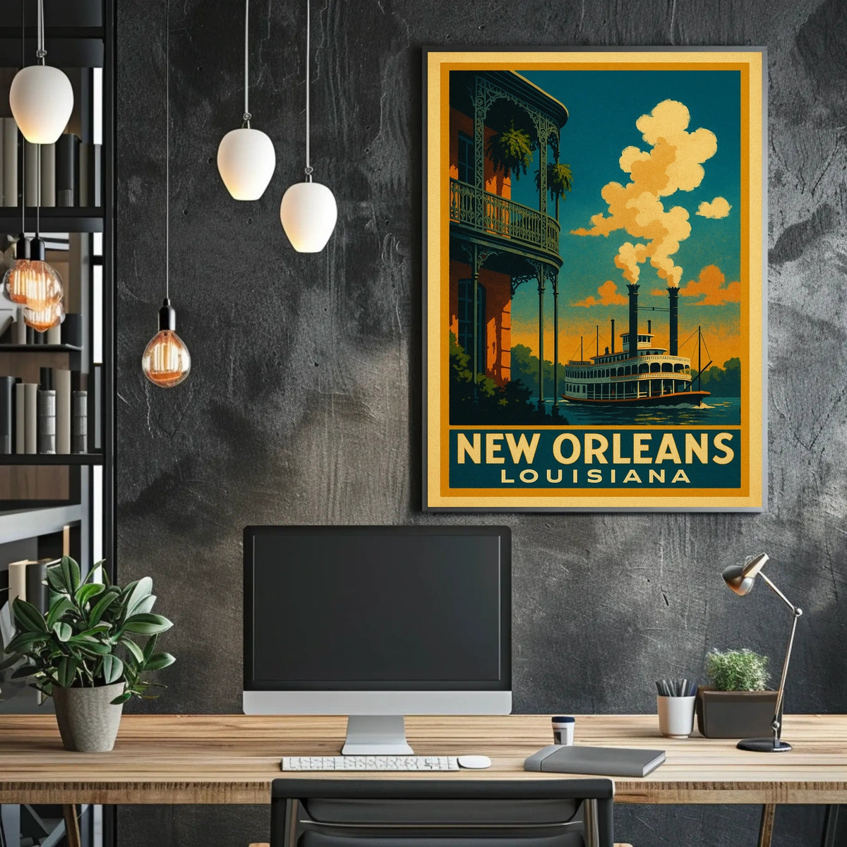 New Orleans Louisiana Charm Poster