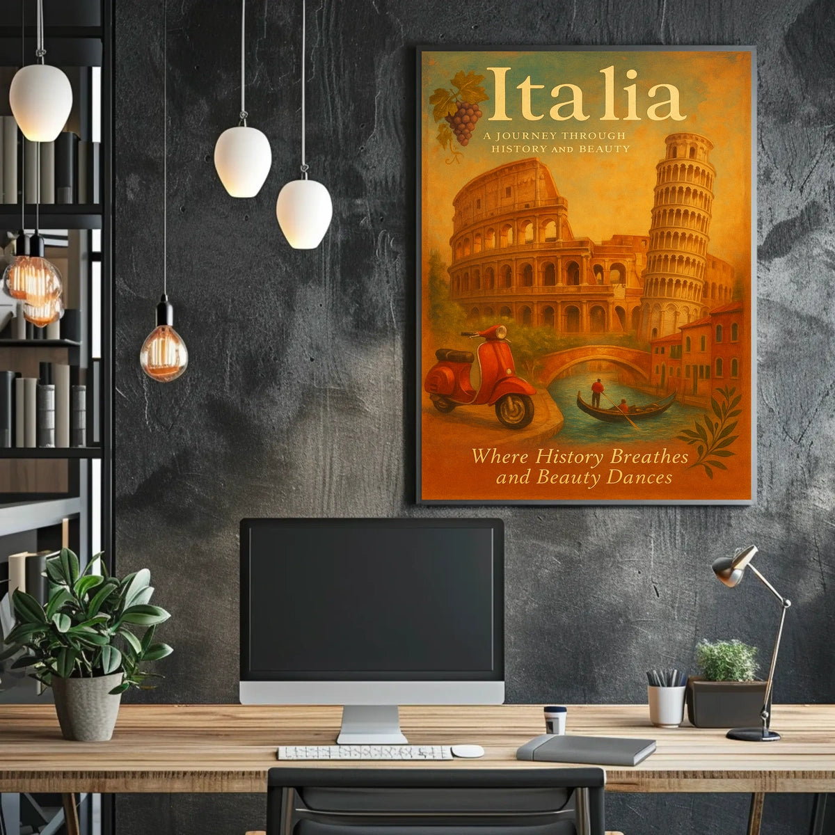 Italia A Journey Through History And Poster