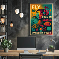 Wander in Color - Cayman Islands Poster