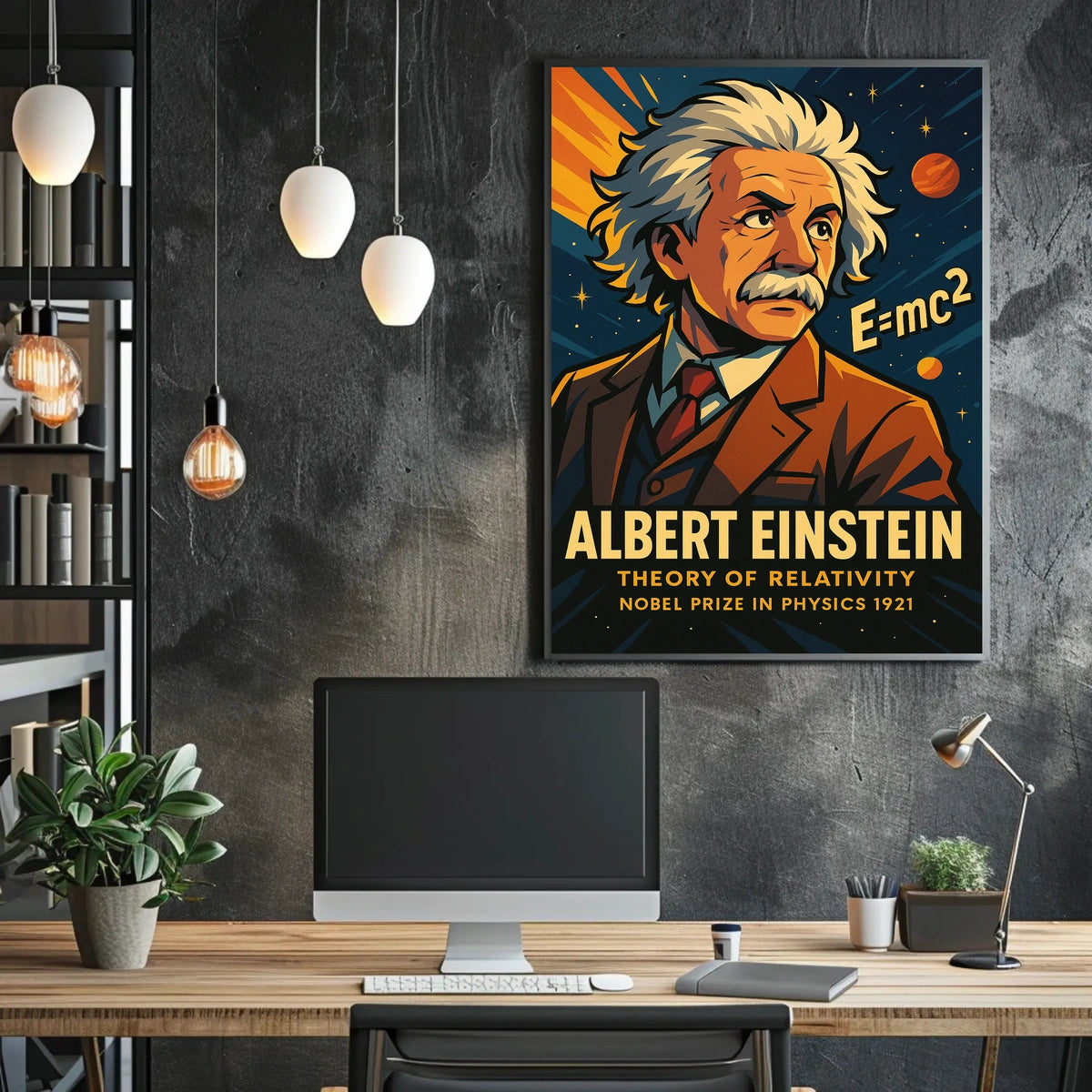 Albert Einstein Theory Of Relativity Poster