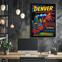 Denver United States of America Poster PosterGoat