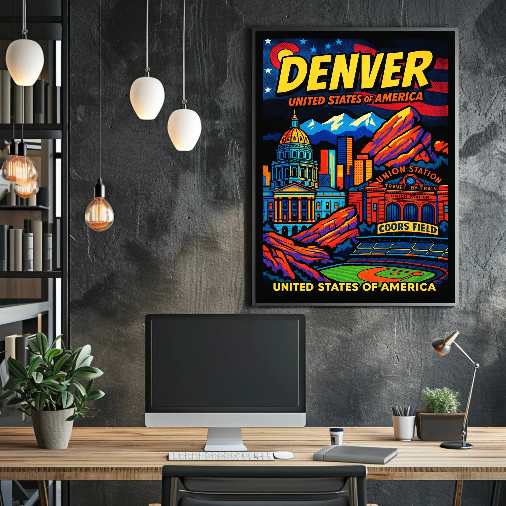 Denver United States of America Poster PosterGoat