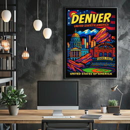 Denver United States of America Poster PosterGoat