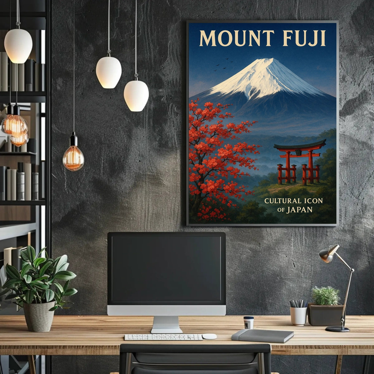 Mount Fuji Cultural Icon of Japan Poster