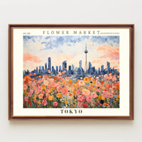 Flower Market in Tokyo: Urban or Cityscape Poster