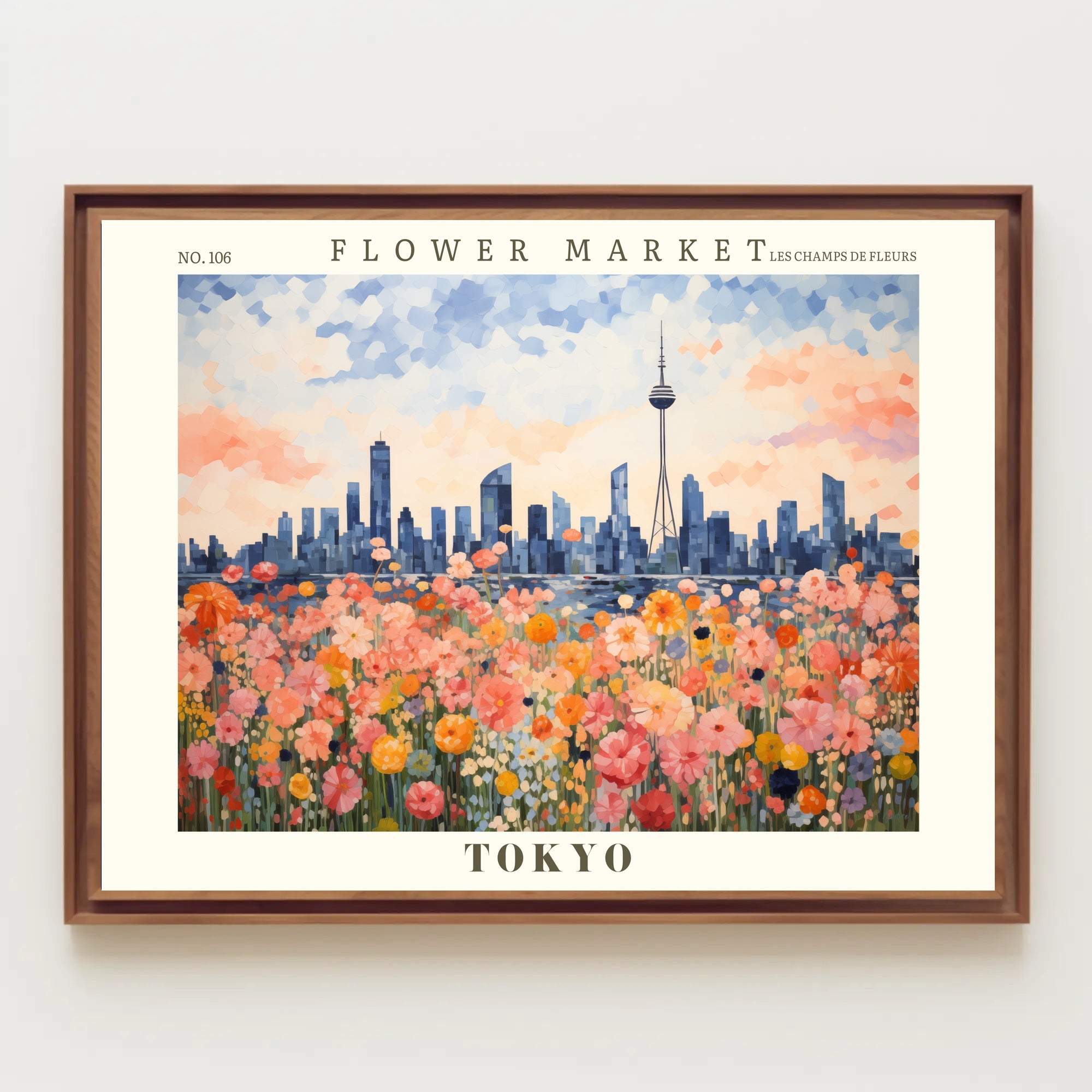 Flower Market in Tokyo: Urban or Cityscape Poster