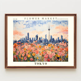 Flower Market in Tokyo: Urban or Cityscape Poster