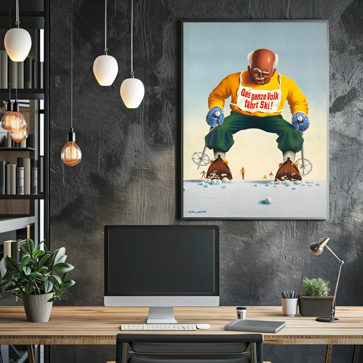 Skiing For Everyone Poster