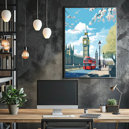 London In Springtime Poster