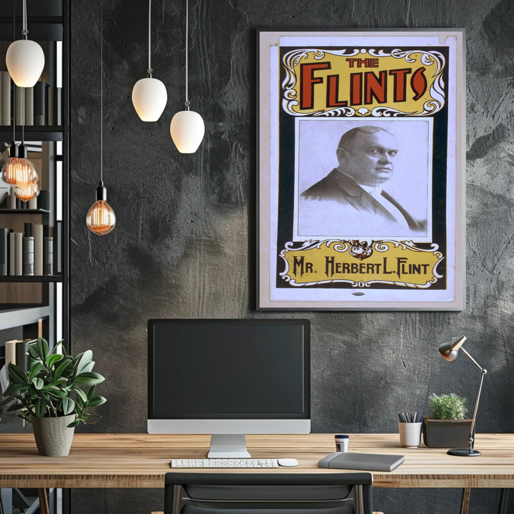 Mr. Herbert L. Flint Vintage Theatrical Poster