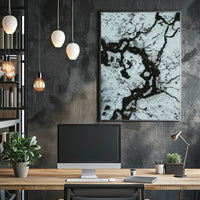 Abstract Winter Landscape Poster