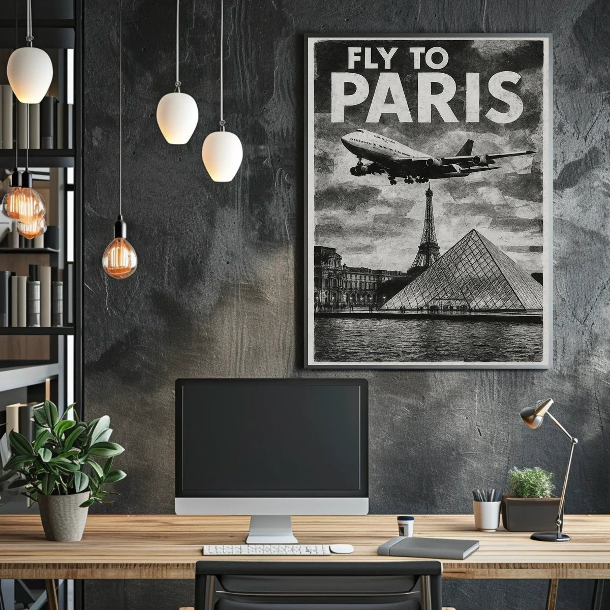 Fly To Paris Poster